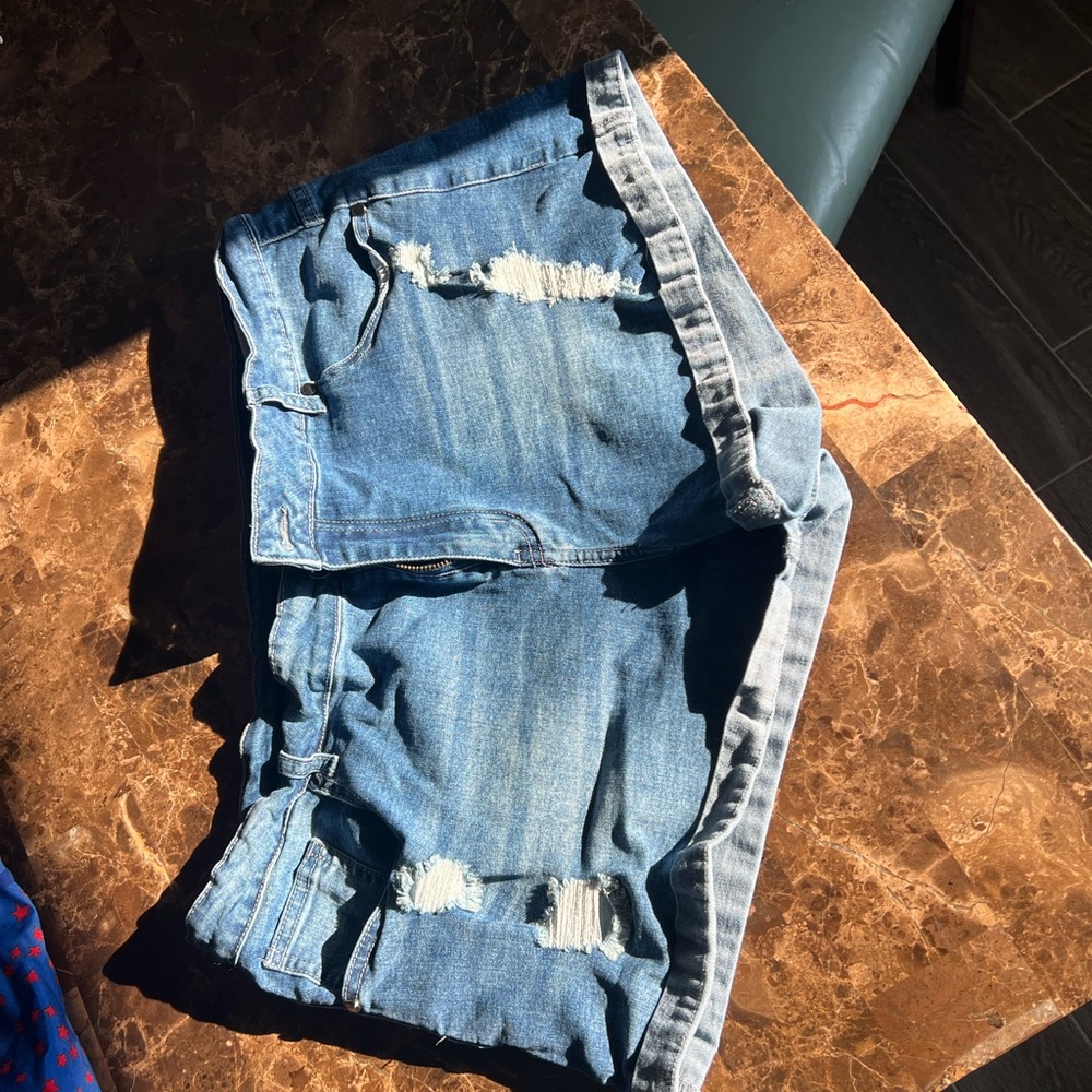 Denim shorts, size XXL